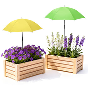 Tryly plant umbrella with a 23.6-inch diameter providing shaded relief for sun-sensitive plants