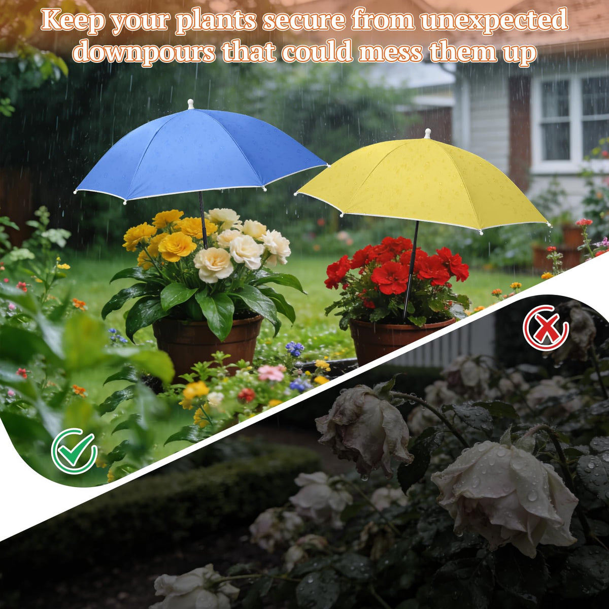 Tryly adjustable shade height adapts to different plant heights