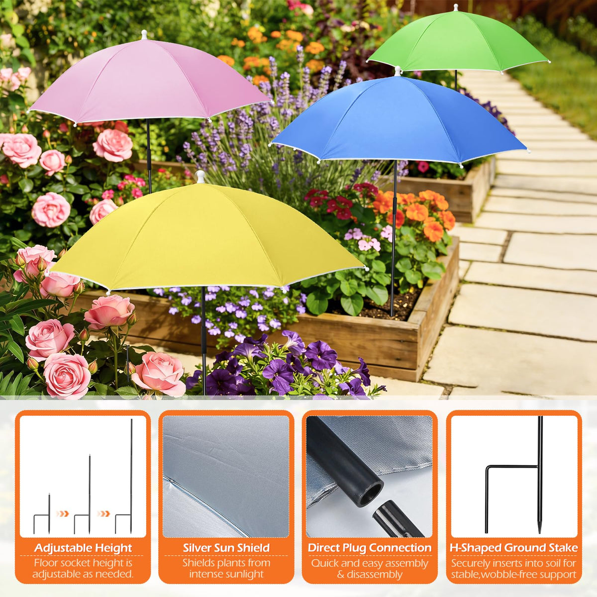 Tryly durable alloy frame ensures longevity for seasonal plant shading