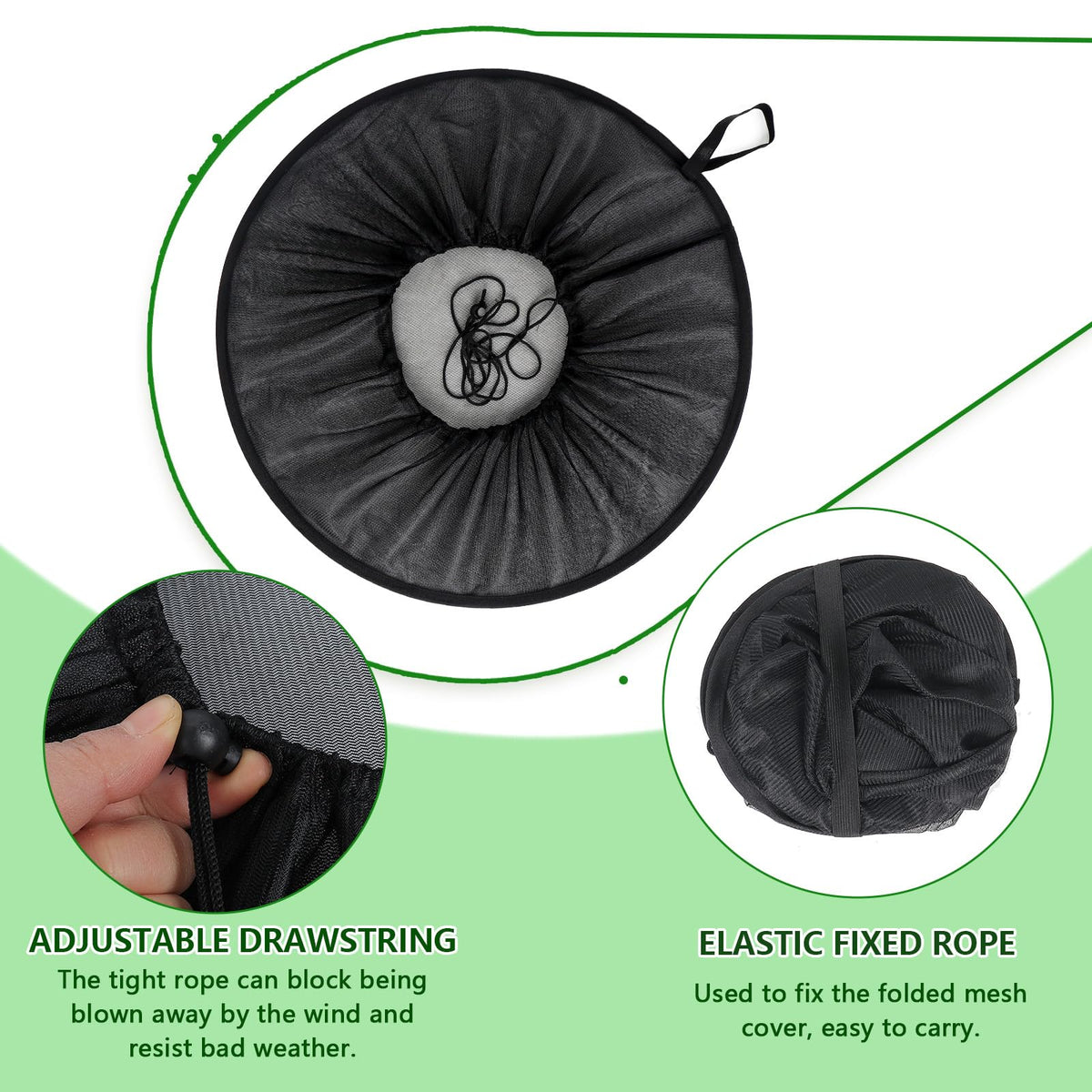 Tryly rain barrel cover protects water from pests and wind