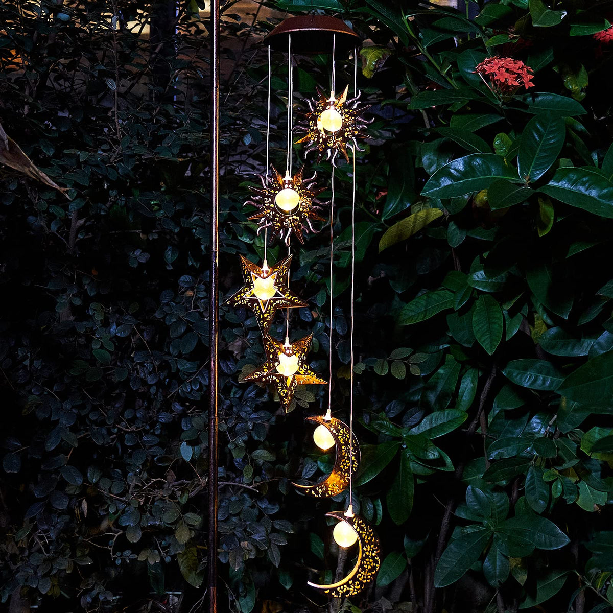 Tryme Wind Chimes are waterproof for year-round outdoor use.