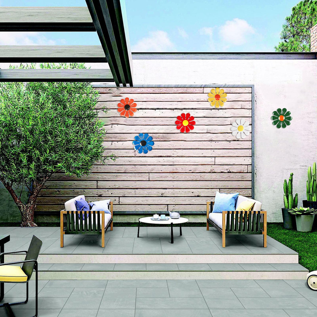 Tsilin easy-hang metal flower offers quick decoration changes