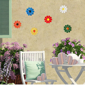 Tsilin indoor-outdoor decor metal flowers withstand weather while adding color