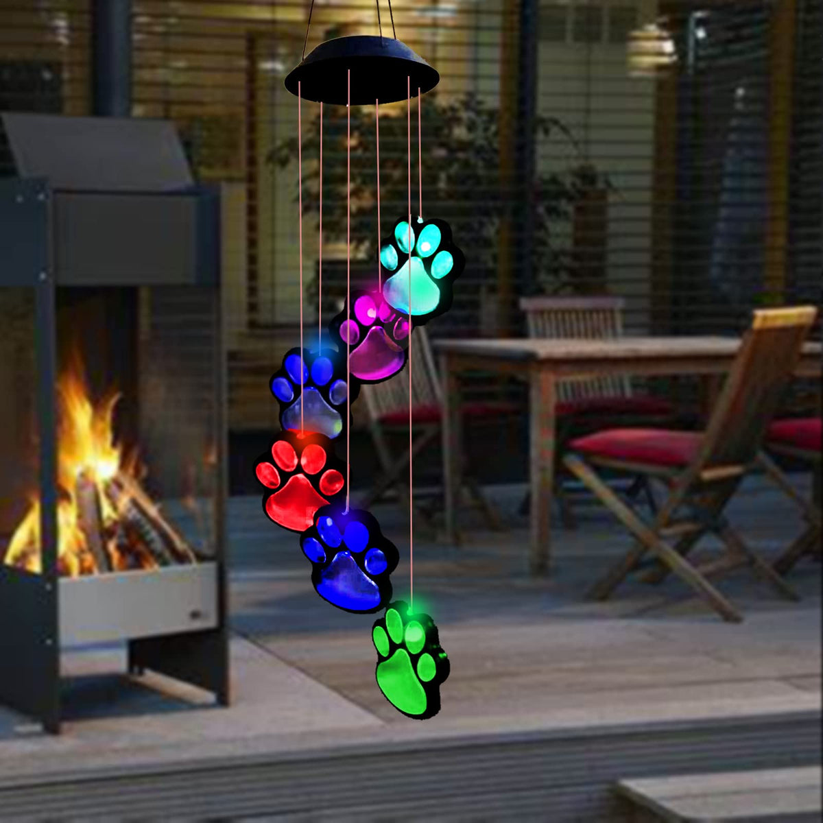 TSIPEKLO durable ABS plastic wind chime for outdoor use.