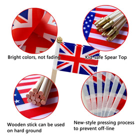 TSMD rounded-top flag design for safe use with kids.