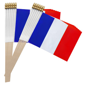 TSMD France flag 12-pack packaging ready for display at venues.