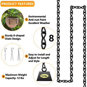 Tsocent eye hooks 12pcs suitable for bird feeders or lanterns.