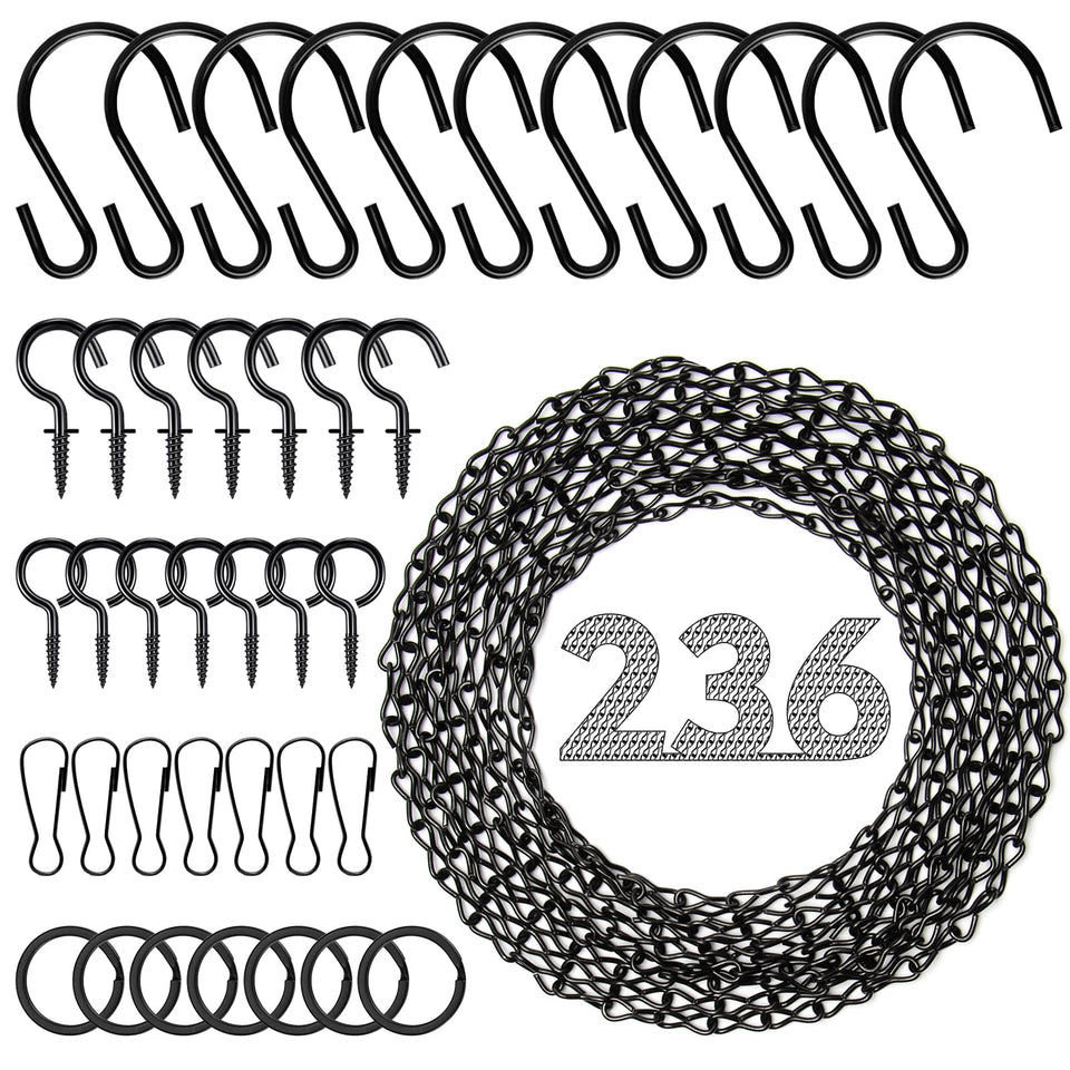 Tsocent metal hanging chain 236-inch full set ideal for versatile plant suspensions and decor.