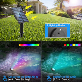 T-SUN color mode light showing RGB gradient for dynamic night scenery