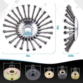TSzmyt universal adapter kit enables broad compatibility with gas trimmers