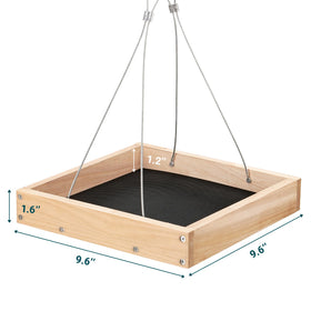 TT Nature Platform Bird Feeder ventilated seed compartment maintains seed freshness outdoors.