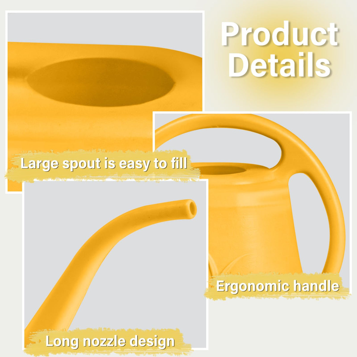 TTAOE GN ergonomic handle for comfortable pouring.