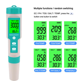 T TESTRUST hot tub testing setup for easy readings.