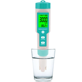 T TESTRUST pool salt tester front view for quick pool salinity readings.