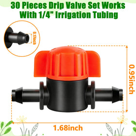 TTioDri 1-4in barbed shut-off valve closeup for secure connections