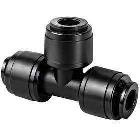 TTioDri quarter-inch tees close-up, secure leak-free connection for drip lines