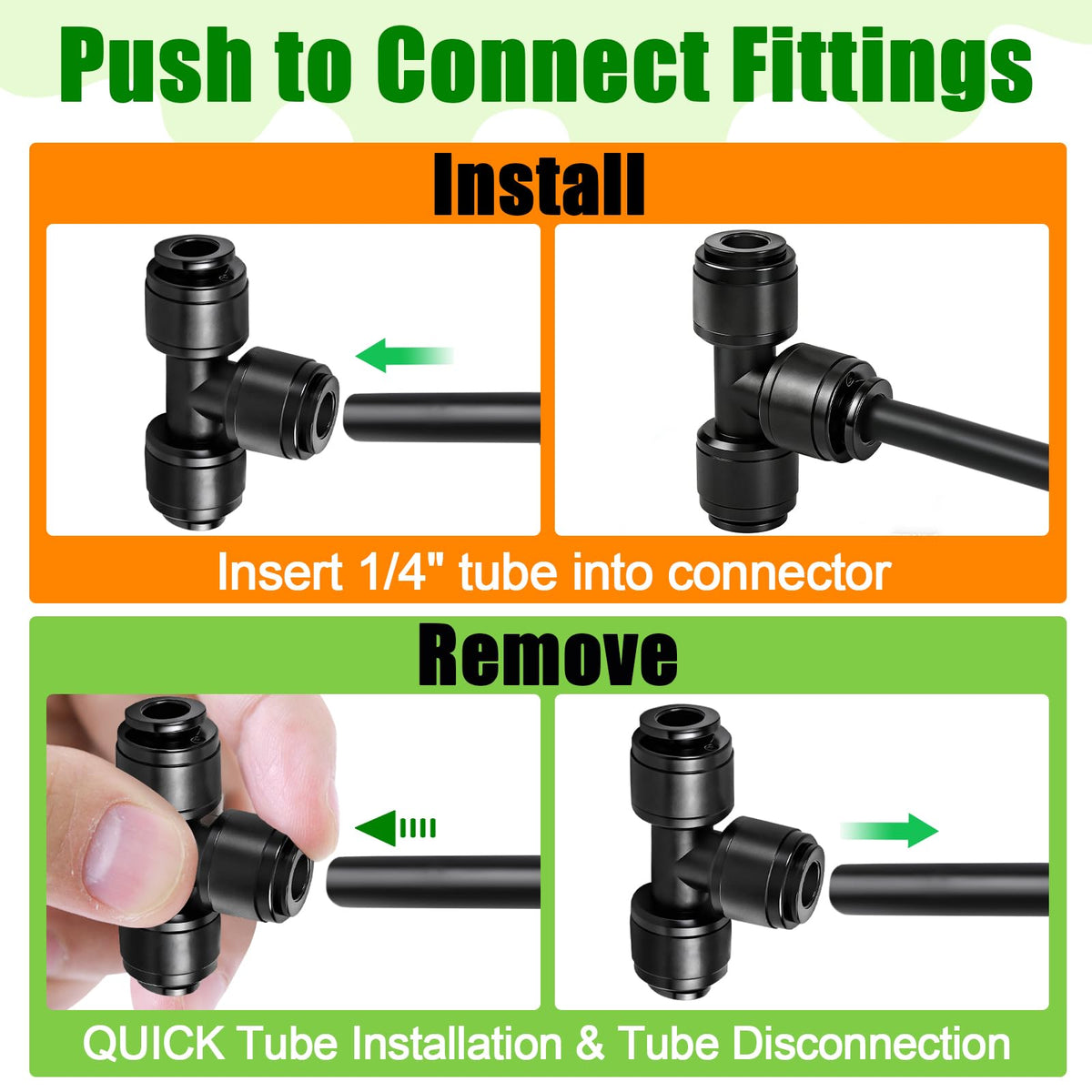TTioDri push-to-fit installation showing tool-free setup