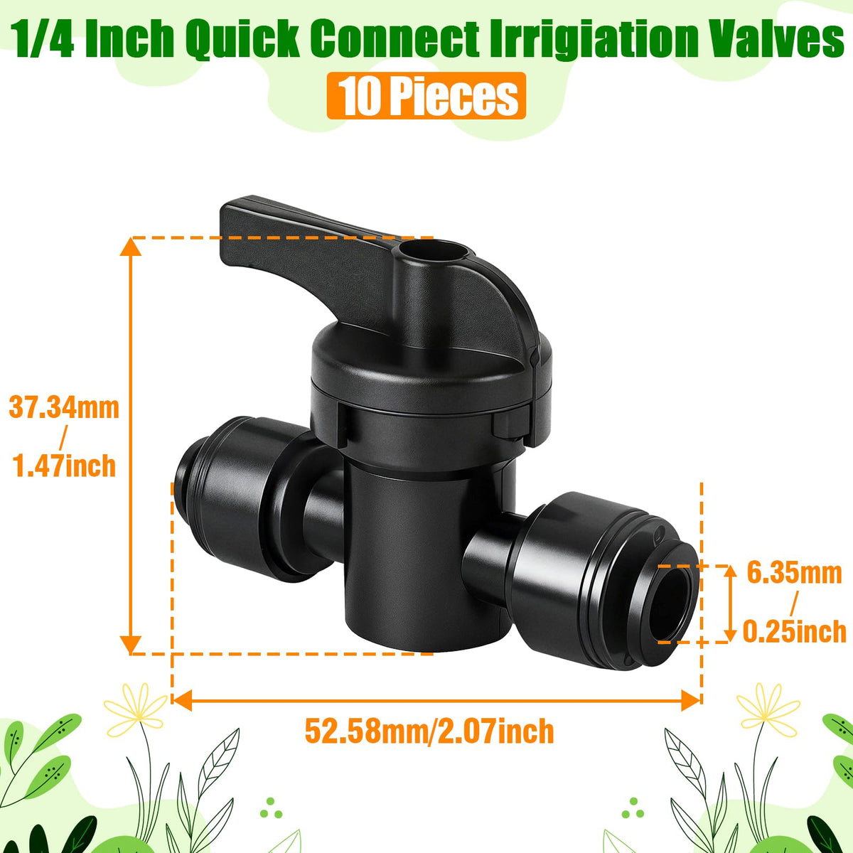 TTioDri quarter-inch drip tubing connectors enabling easy system customization