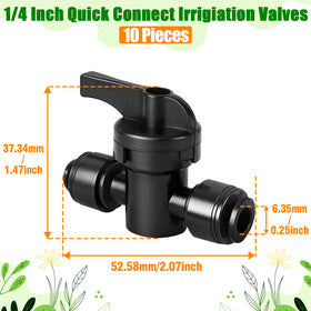TTioDri quarter-inch drip tubing connectors enabling easy system customization