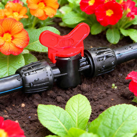 TTioDri drip valve barbs showing secure leak-proof connection.