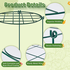 TTQ green powder-coated iron wire provides durable weather-resistant garden support