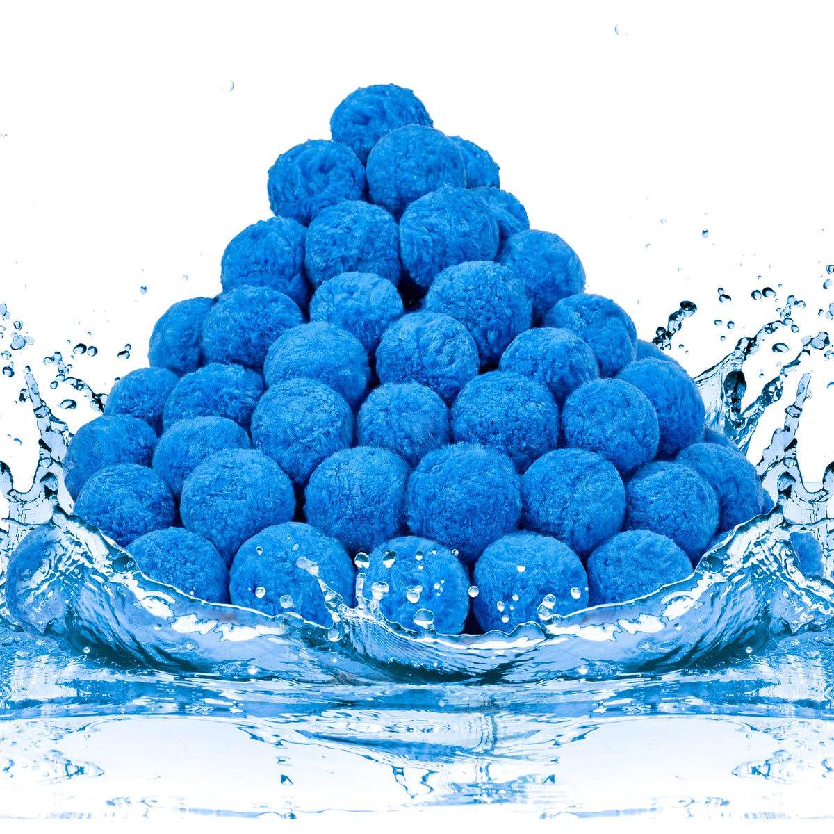 TTQ pool filter balls capture dirt for clearer pool water and easier maintenance.