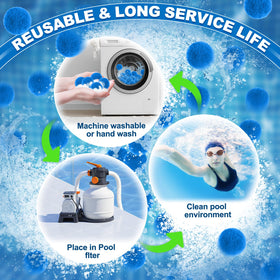 TTQ durable polyester filter media in use for ongoing pool filtration.