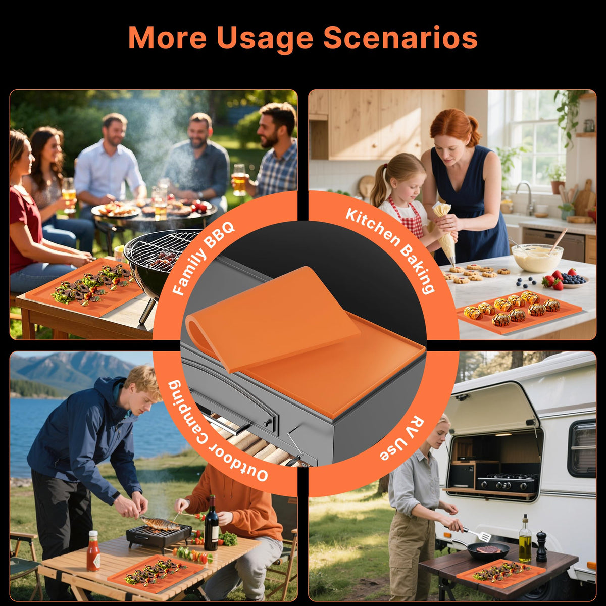 Tttyruei 36 and 16 inch combo supports seasonal grilling year-round.
