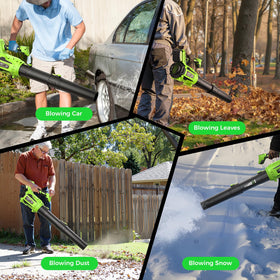 Tturrbos portable, lightweight blower for easy storage and transport.