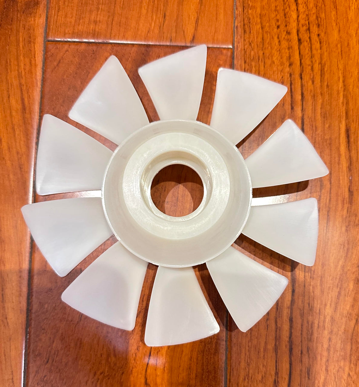 TUAIC hydro fan packaging includes one replacement part for simple swap