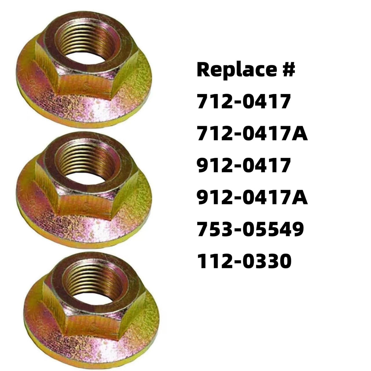 TUAIC spindle nut interchange-7120417a for Cub Cadet and MTD compatibility