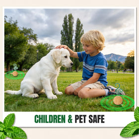 Tubadros deer repellent used on lawn and garden beds to deter wildlife.