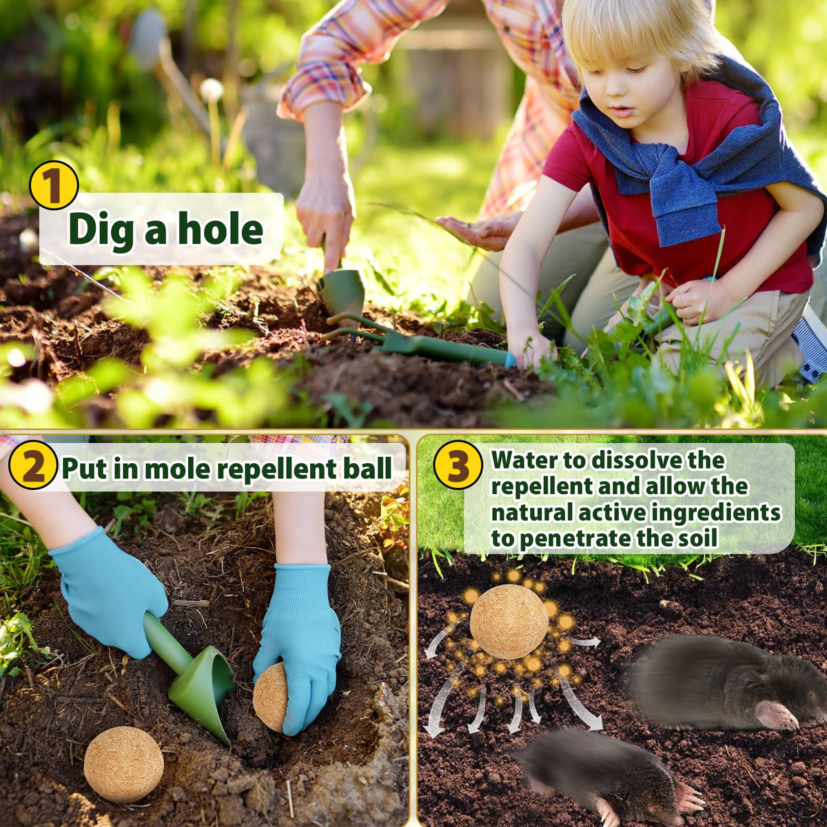 Tubadros strong peppermint aroma diffusing in garden to repel pests