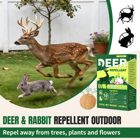 Tubadros peppermint oil deterrent bottle—natural ingredients for garden protection.