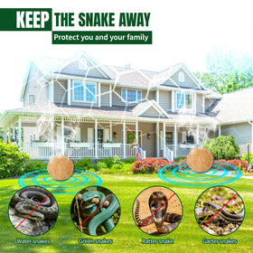 Tubadros repellent near doorway helps create a snake-free entry.