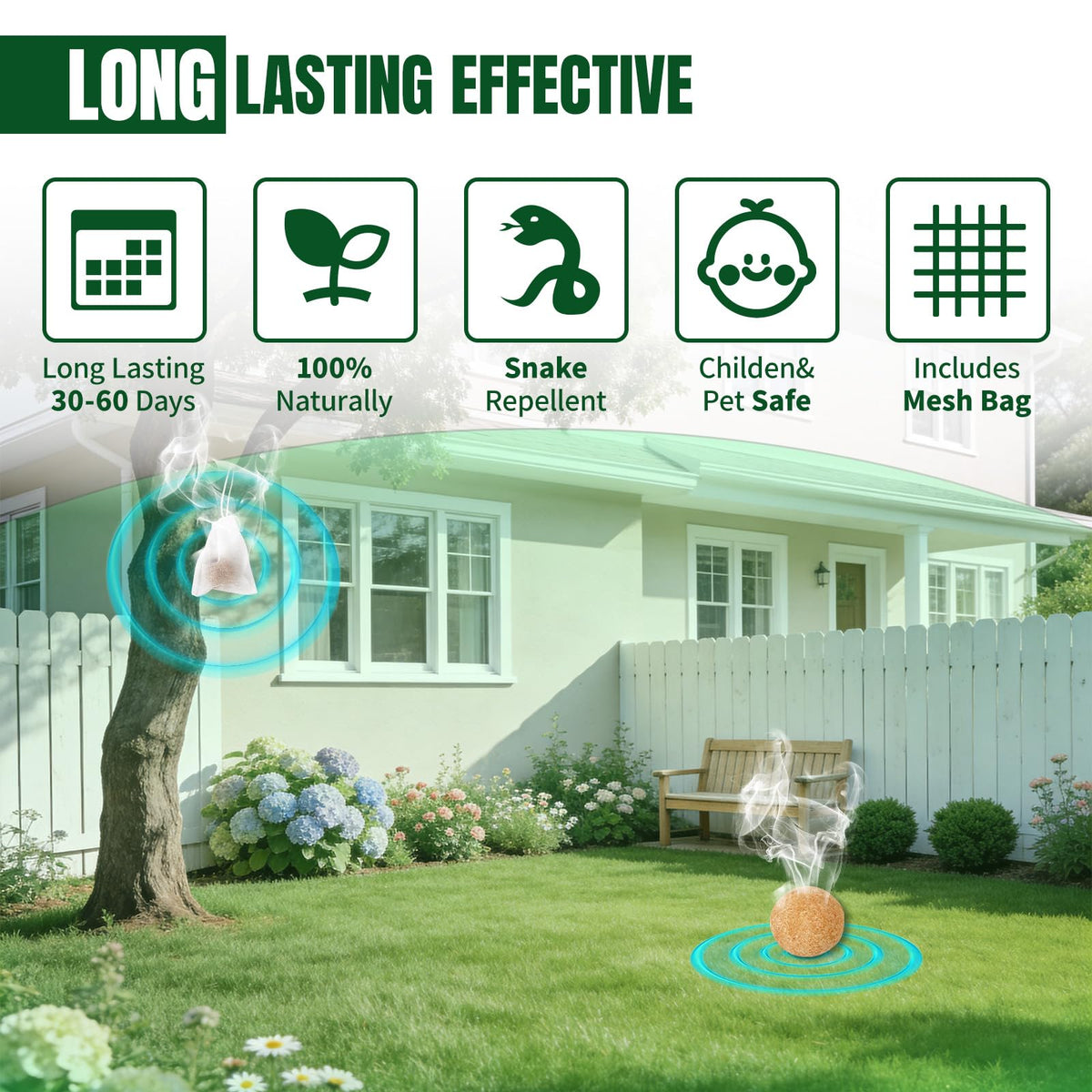 Pet-friendly Tubadros repellent for outdoor spaces when used as directed.