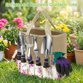 Tudoccy Ergonomic Rubber Handles reduce hand fatigue during gardening