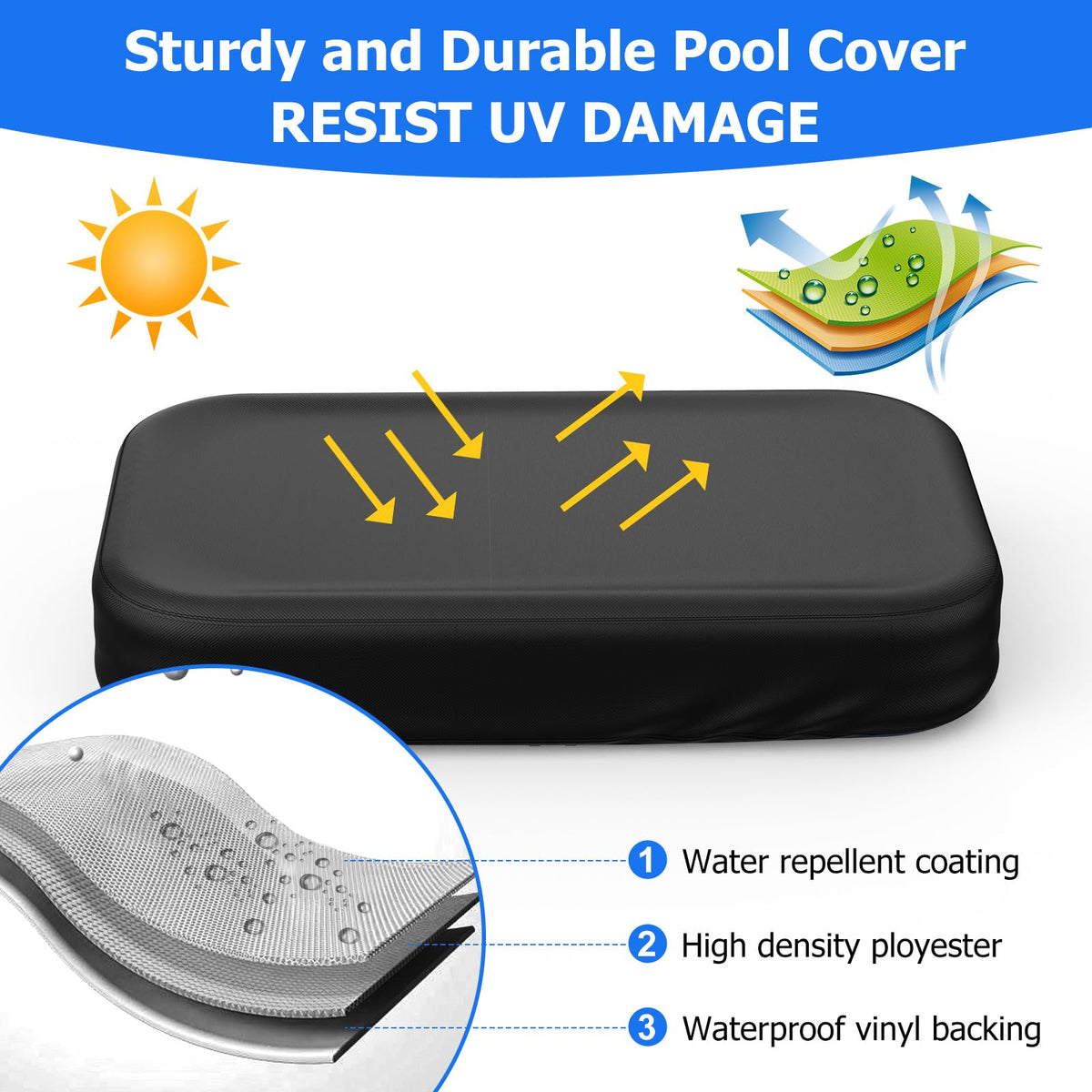Tufmunb black heat-retaining side and silver reflective side