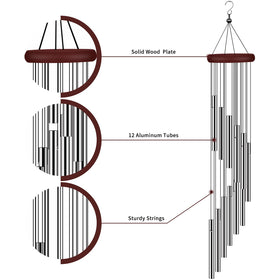 Tujol memorial wind chime gift ideal for remembrance and decoration.