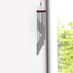 Tujol outdoor wind chimes withstand sun and wind.
