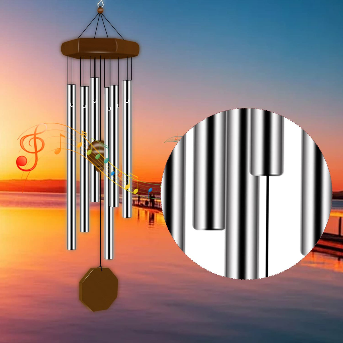 Tujol memorial wind chime ideal as a thoughtful outdoor gift.