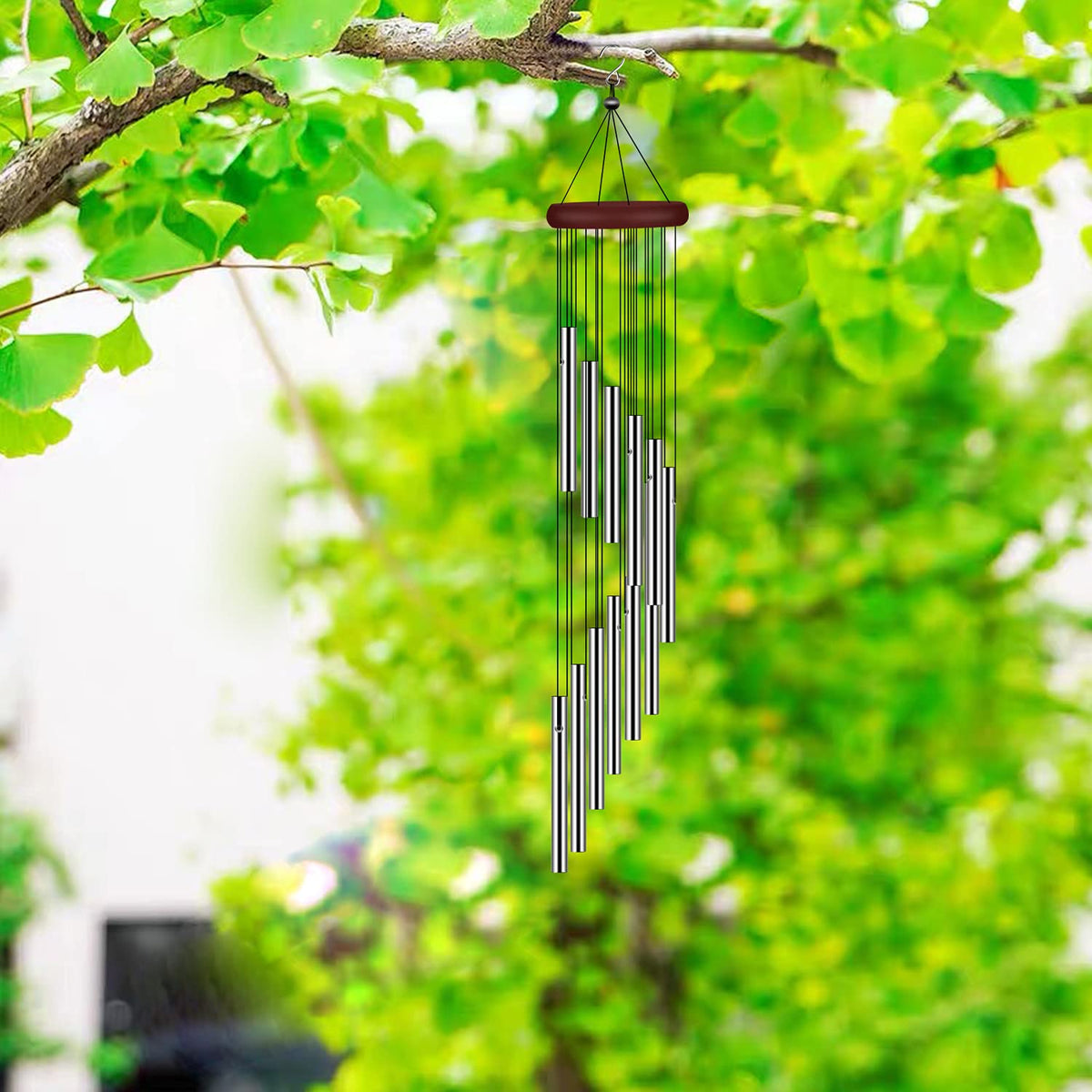 Tujol wind chimes patio assembly ready to hang.