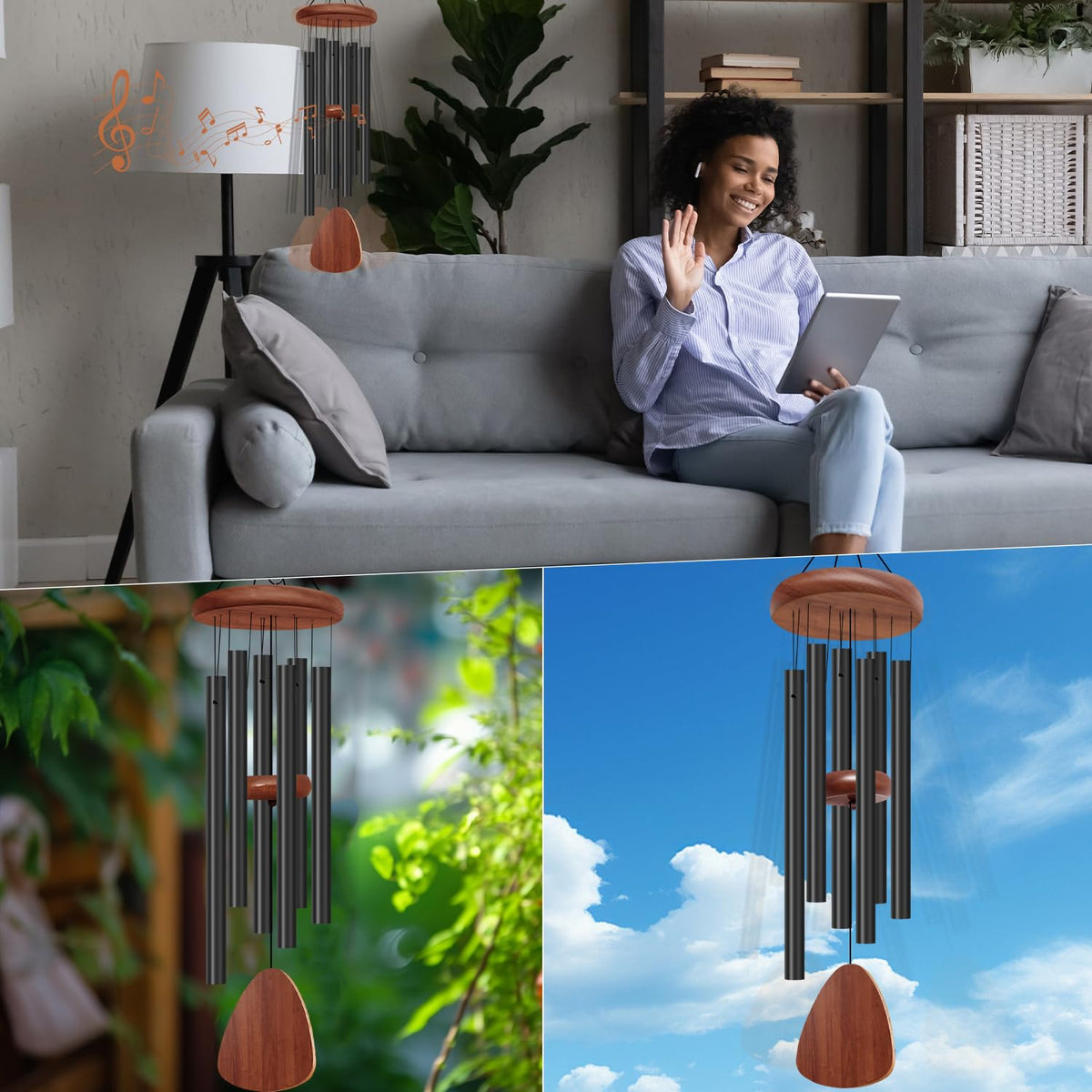 Tujol wind chimes make a thoughtful memorial gift for loved ones