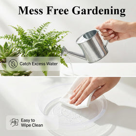 Tulpeed indoor-outdoor use saucer suits any space and climate.