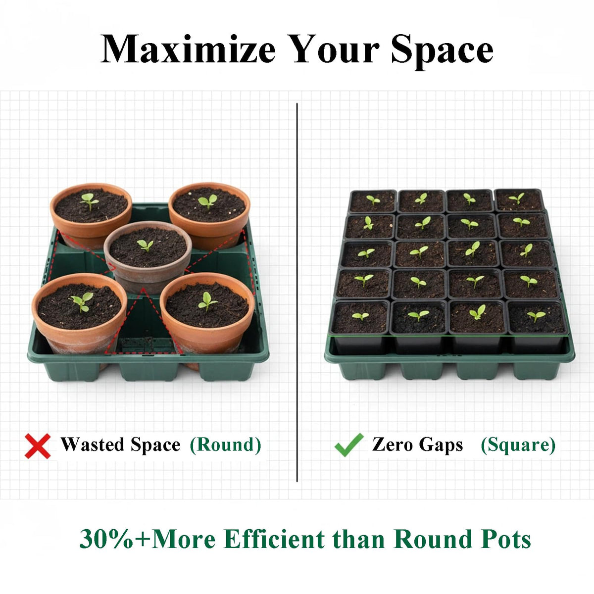 Tulpeed pots suitable for indoor and outdoor gardening setups.