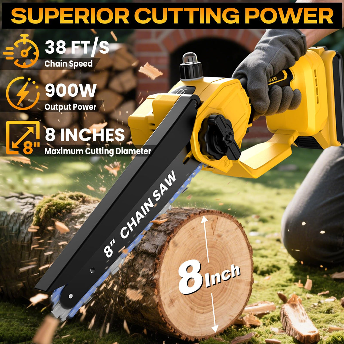 Tulukye 180-degree rotating head enables multi-angle pruning.