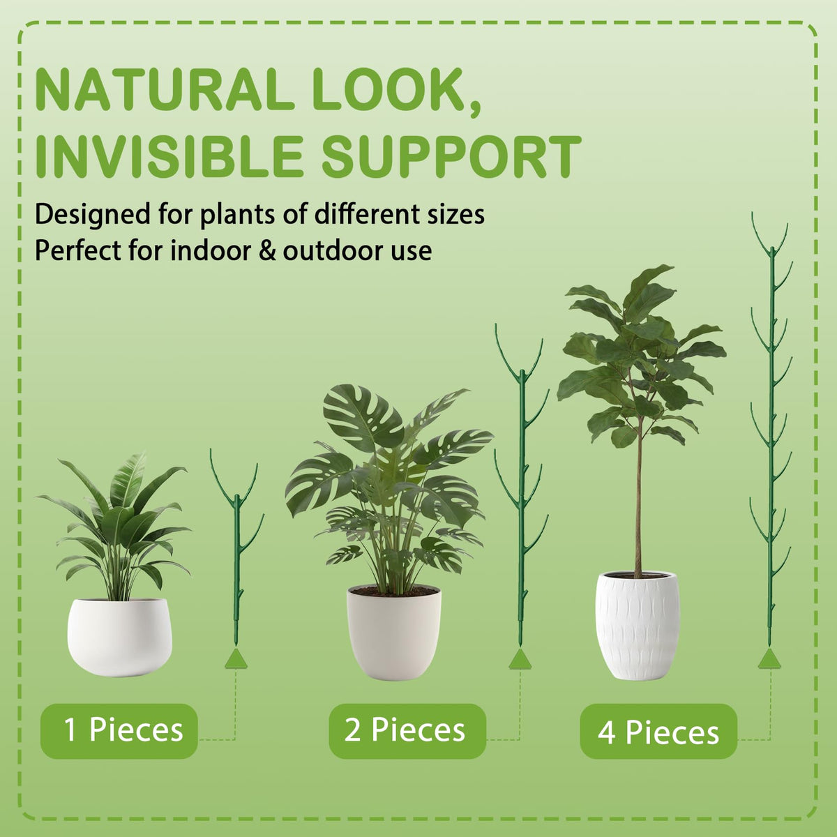Tulvixxo clip-and-tie system securing stems gently.