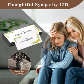 Tuned Wind sympathy gift in black gift box ready for remembrance.