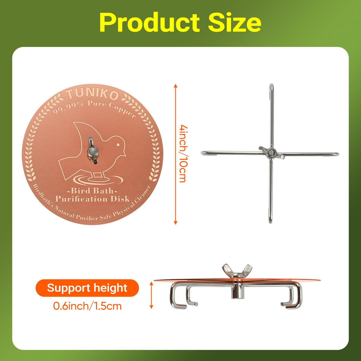 TUNIKO easy installation in minutes for immediate upkeep.