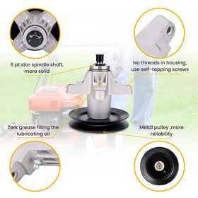 Tuningsworld spindle assembly 50in MTD LGTX1050 compatibility for MTD decks